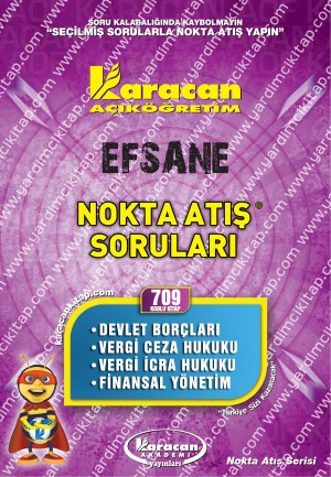 709 - Karacan Yayınları Nokta Atış Soruları - DEVLET BORÇLARI - VERGİ CEZA HUKUKU - VERGİ İCRA HUKUKU - FİNANSAL YÖNETİM