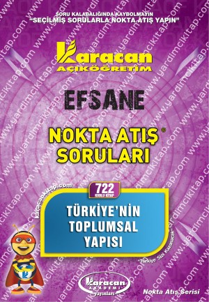 722 - Karacan Yayınları Nokta Atış Soruları - TÜRKİYENİN TOPLUMSAL YAPISI