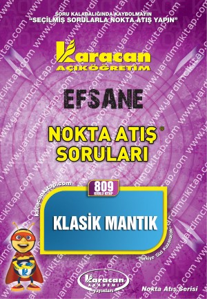 809 - Karacan Yayınları Nokta Atış Soruları - KLASİK MANTIK