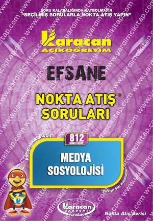 812 - Karacan Yayınları Nokta Atış Soruları - MEDYA SOSYOLOJİSİ