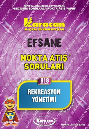 818 - Karacan Yayınları Nokta Atış Soruları - REKREASYON YÖNETİMİ